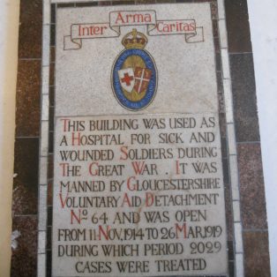 Plaque given to every participating Red Cross Hospital